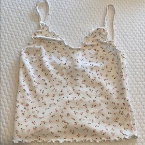 Brandy ruffle tank